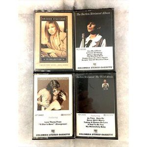 LOT OF 4 BARBRA STREISAND Cassette Tapes: Album Third Album Greatest Hits A Star